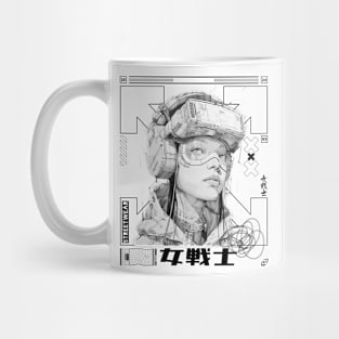 Cyberpunk Visionary Unisex Tee: Futuristic Streetwear Design, Sci-Fi Art Fun Gift, Essential Wear for the Modern History Enthusiast Mug